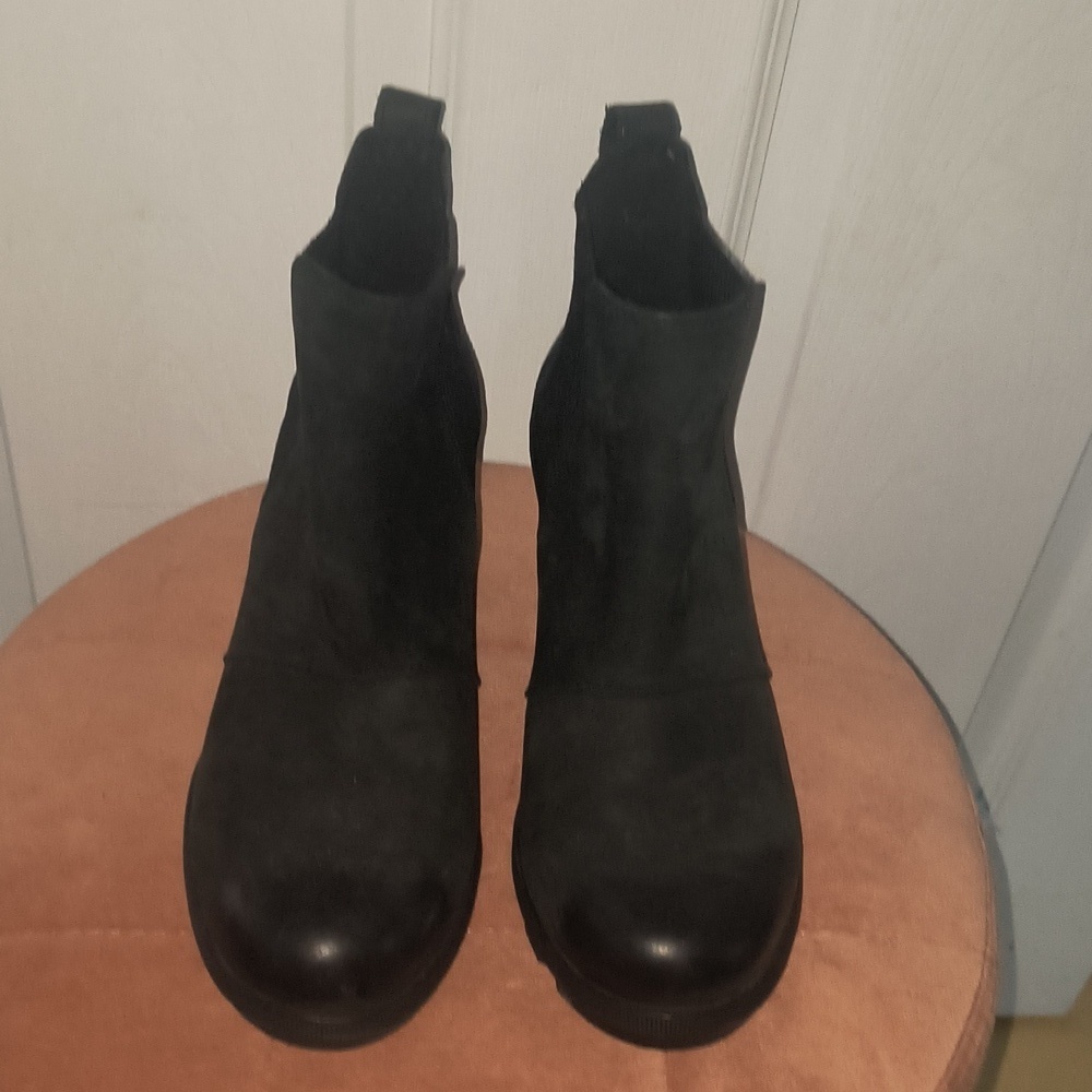 Sorel Joan Rhapsody Wedge Chelsea Leather Snow Boot Size 7.5 - Picture 3 of 9
